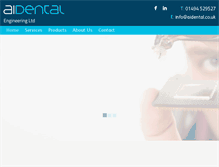 Tablet Screenshot of aidental.co.uk